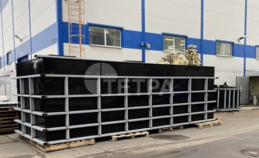 Горизонтальная емкость из ПНД, объем 35м3