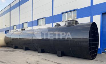 Горизонтальная емкость из ПНД, объем 88м3