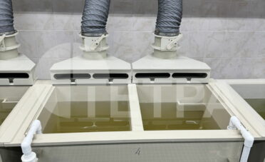 Каскад гальванических ванн горячей промывки