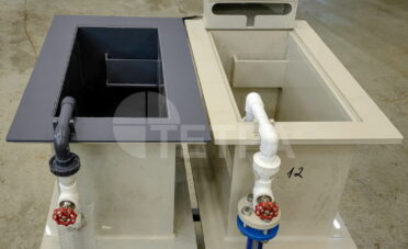 Модуль холодной промывки после хромирования и горячей промывки перед сушкой