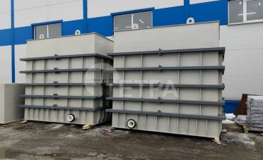 Емкости из полипропилена 15 м3 с металлокаркасом